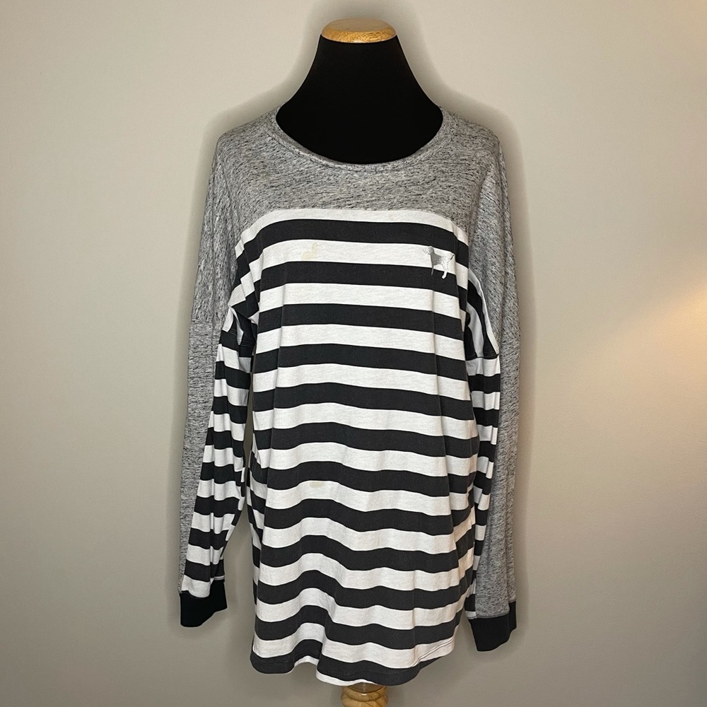 Striped Long Sleeve Pink Victoria’s Secret Shirt